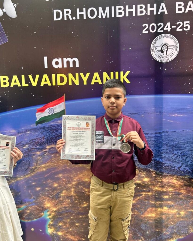 Homi Bhabha Young scientist examination Silver medal